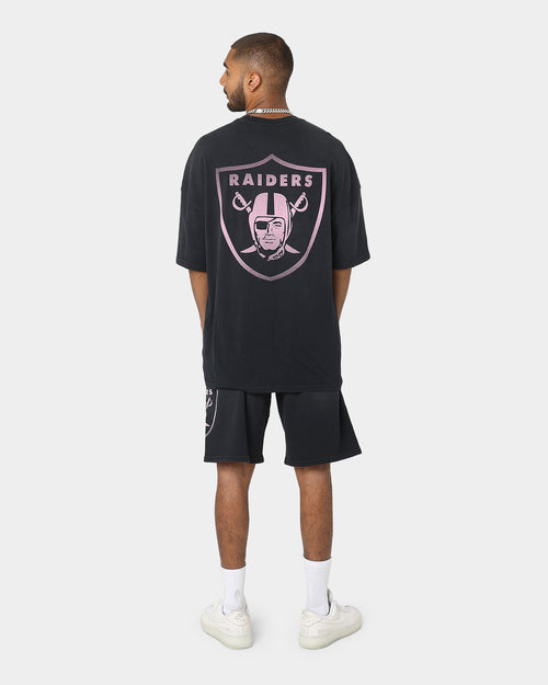Majestic Athletic Las Vegas Raiders Solarised Oversized T-Shirt Faded Black