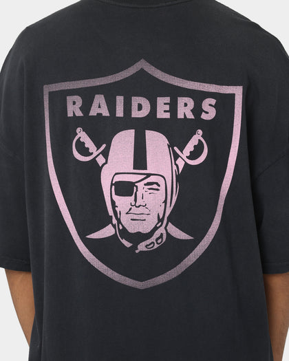 Majestic Athletic Las Vegas Raiders Solarised Oversized T-Shirt Faded Black