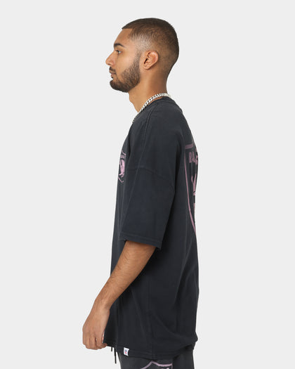 Majestic Athletic Las Vegas Raiders Solarised Oversized T-Shirt Faded Black