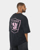 Majestic Athletic Las Vegas Raiders Solarised Oversized T-Shirt Faded Black