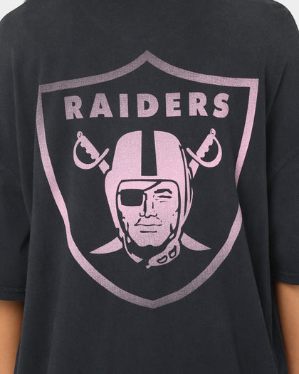 Majestic Athletic Las Vegas Raiders Solarised Oversized T-Shirt Faded Black