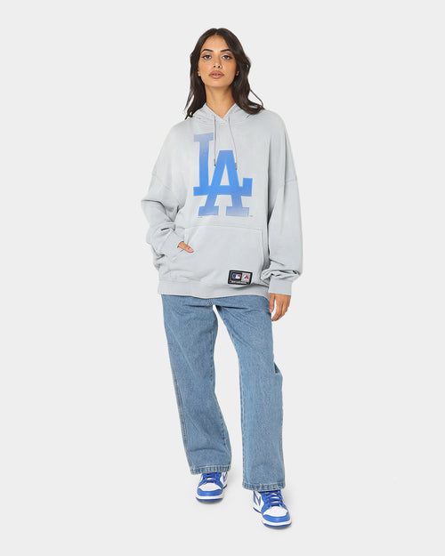 Majestic Athletic Los Angeles Dodgers Solarised Contrast Hoodie Warm Grey