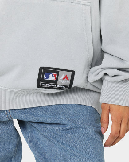 Majestic Athletic Los Angeles Dodgers Solarised Contrast Hoodie Warm Grey