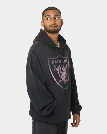 Majestic Athletic Las Vegas Raiders Solarised Contrast Hoodie Faded Black