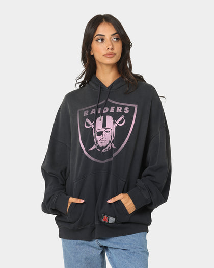 Majestic Athletic Las Vegas Raiders Solarised Contrast Hoodie Faded Black