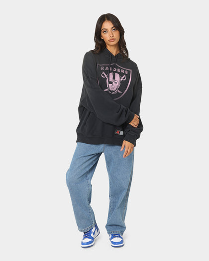 Majestic Athletic Las Vegas Raiders Solarised Contrast Hoodie Faded Black