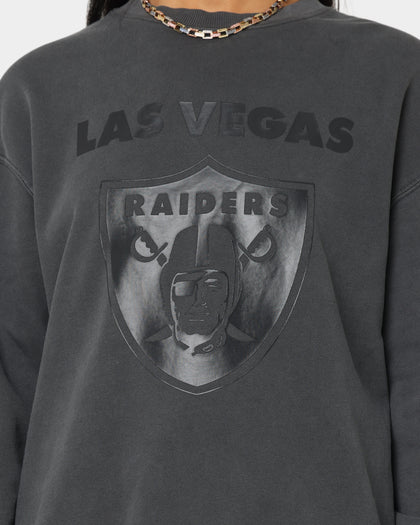 Majestic Athletic Las Vegas Raiders Tonals Logo Stack Crewneck Gunmetal