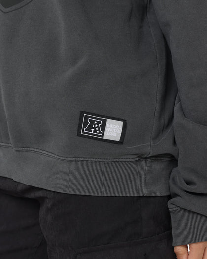 Majestic Athletic Las Vegas Raiders Tonals Logo Stack Crewneck Gunmetal