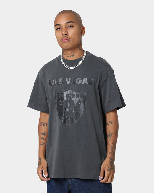 Majestic Athletic Las Vegas Raiders Tonals Logo T-Shirt Gunmetal