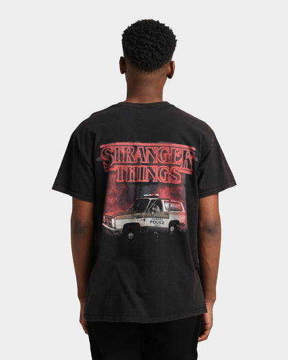 Goat Crew X Stranger Things Chief Hopper Vintage T-Shirt Black Wash