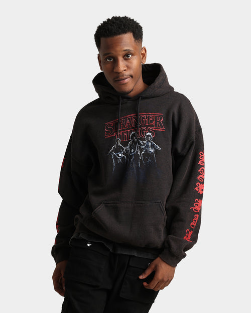 Goat Crew X Stranger Things Hawkins Vintage Hoodie Black Wash