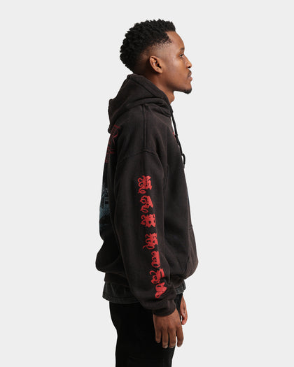 Goat Crew X Stranger Things Hawkins Vintage Hoodie Black Wash
