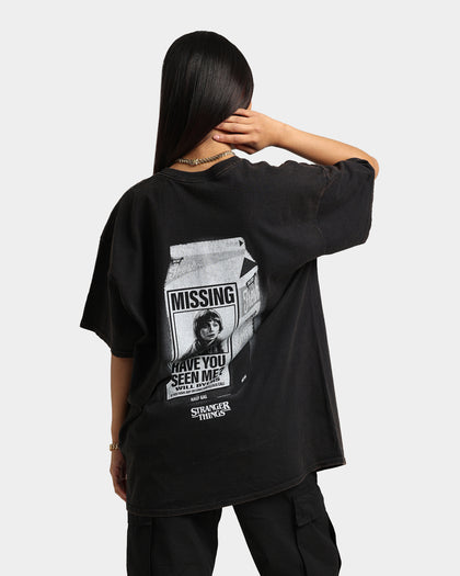 Goat Crew X Stranger Things Will Vintage T-Shirt Black Wash