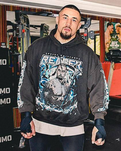 Goat Crew X Robert Whittaker Vintage Hoodie Washed Black