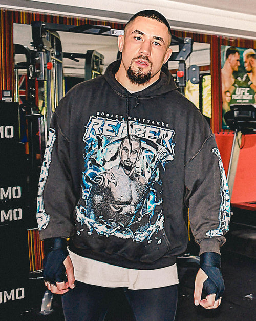 Goat Crew X Robert Whittaker Vintage Hoodie Washed Black