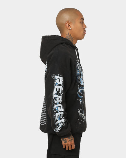 Goat Crew X Robert Whittaker Vintage Hoodie Washed Black