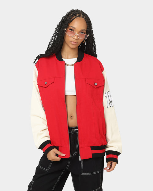 EN ES Women's Throw Back Jacket Red