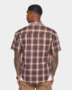 XXIII Indre Plaid Button Up Shirt Brown