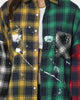 XXIII Loire Tartan Painted Button Up Shirt Multi