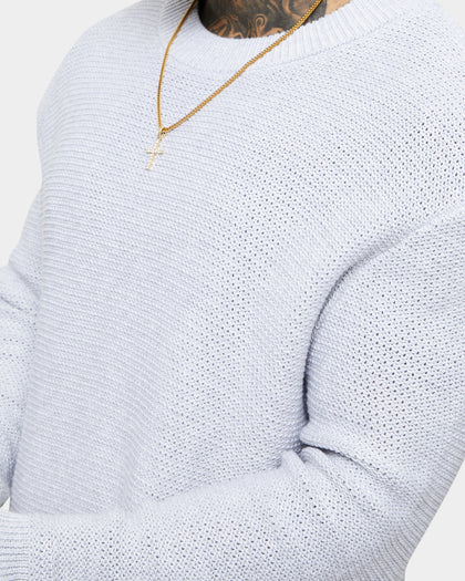 Saint Morta Visions Distressed Sweater Light Grey