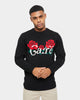 Carre Volle Rose Knit Sweater Black