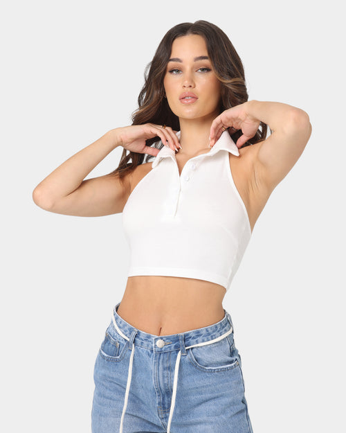 XXIII Women's Lunel Collared Crop White