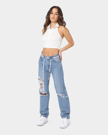 XXIII Women's Lunel Collared Crop White