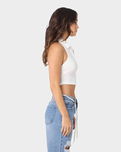 XXIII Women's Lunel Collared Crop White