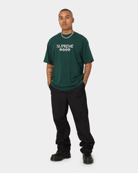 Supreme Glitter Short Sleeve T-Shirt Green
