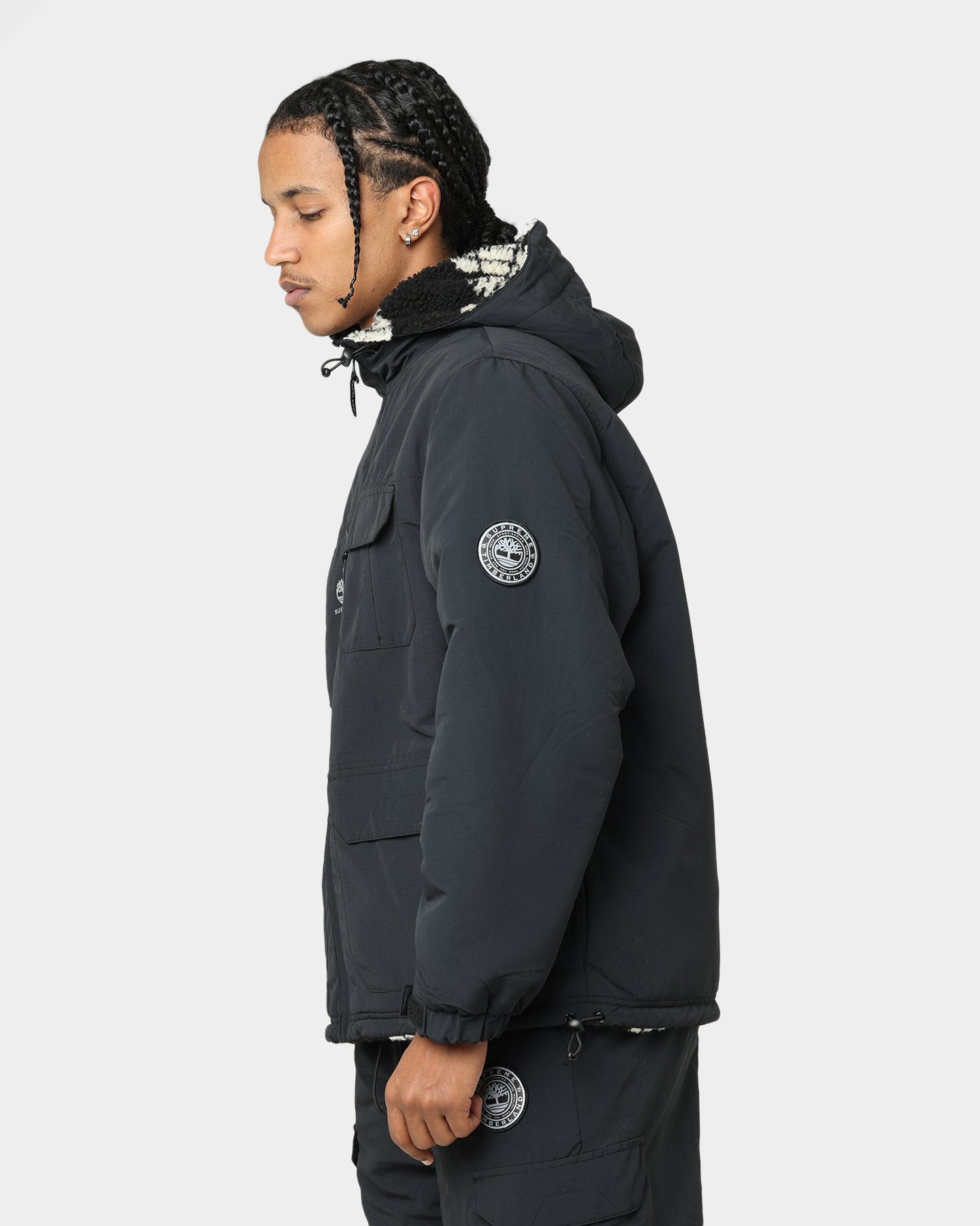 Supreme X Timberland EOL Reversible Ripstop Jacket Black | Culture