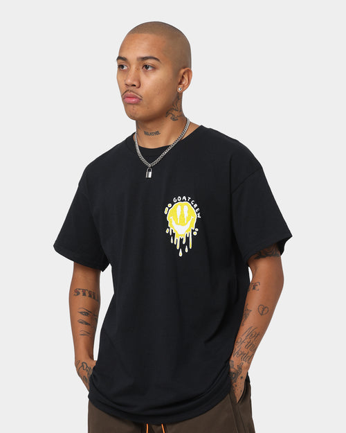 Goat Crew Drippy Smile T-Shirt Black