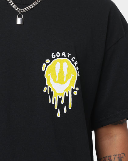 Goat Crew Drippy Smile T-Shirt Black