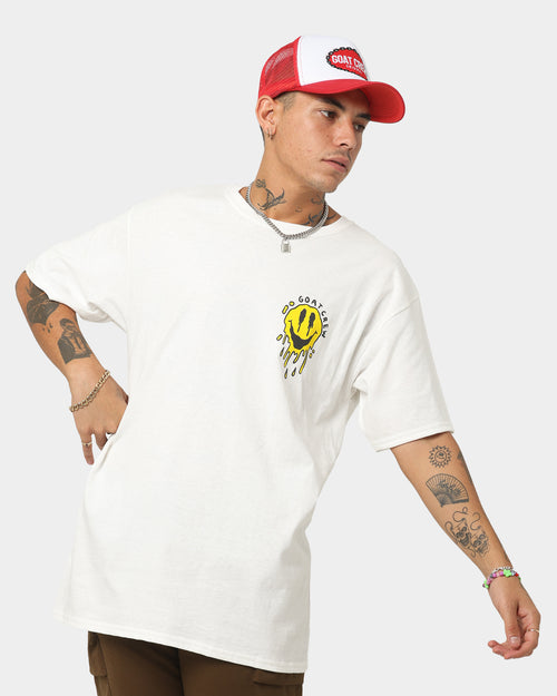 Goat Crew Drippy Smile T-Shirt White