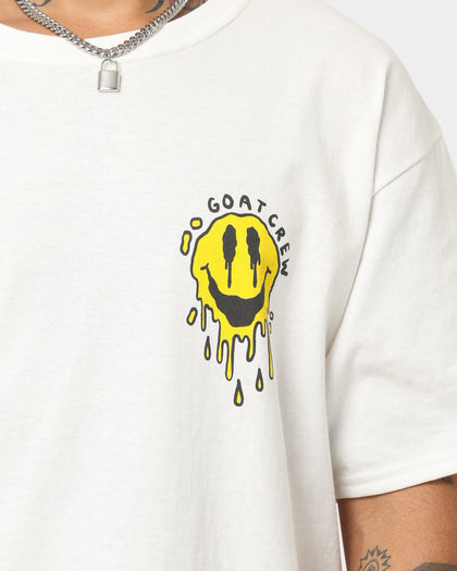 Goat Crew Drippy Smile T-Shirt White