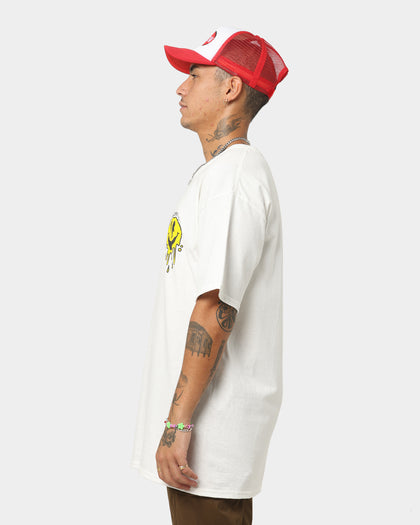 Goat Crew Drippy Smile T-Shirt White