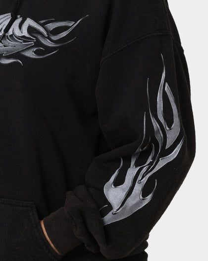 Rodman Brand Metal Logo Vintage Hoodie Black Wash