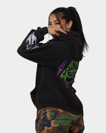 Rodman Brand Metal Logo Vintage Hoodie Black Wash