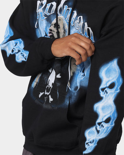 Rodman Brand Rodman Skulls Vintage Hoodie Black Wash