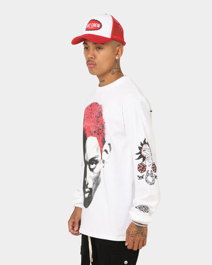 Rodman Brand Rodman Tattoo Long Sleeve T-Shirt White