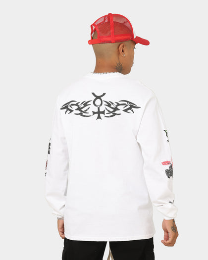 Rodman Brand Rodman Tattoo Long Sleeve T-Shirt White