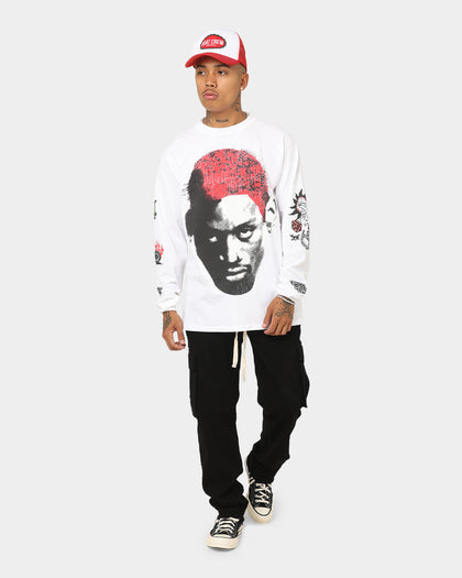 Rodman Brand Rodman Tattoo Long Sleeve T-Shirt White