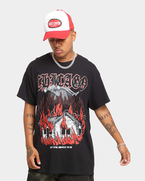 Goat Crew Chicago Vintage T-Shirt Black