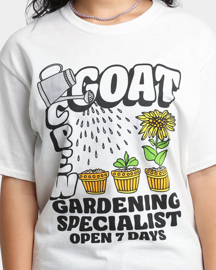 Goat Crew Gardening T-Shirt White