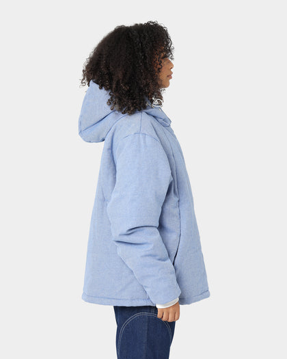 XXIII Kyler Denim Puffer Jacket Blue Denim