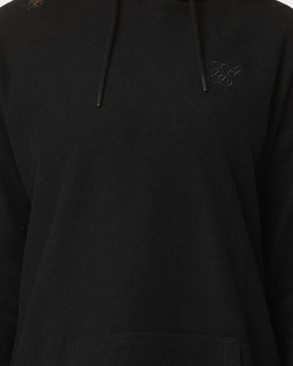 Sik Silk Women's Reverse Fleece Hoodie Dress Black