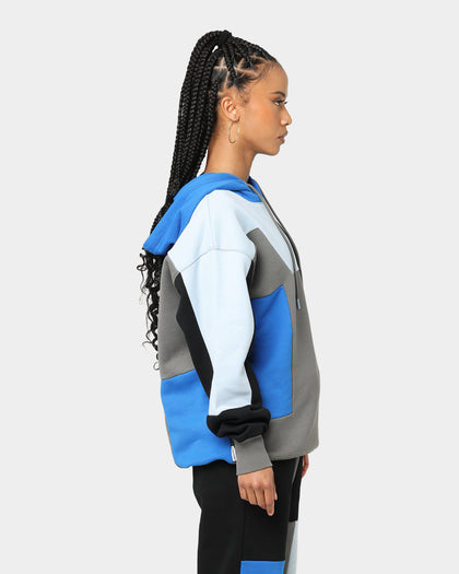 BEENTRILL Patchwork Hoodie Blue/Black