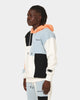 BEENTRILL Patchwork Hoodie Blue/Orange