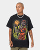 Goat Crew Fire Skeleton Vintage T-Shirt Black