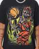 Goat Crew Fire Skeleton Vintage T-Shirt Black