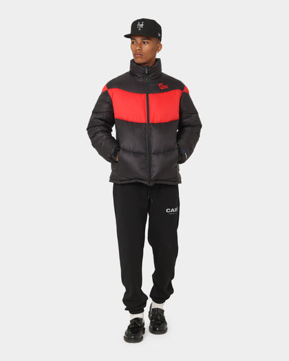 Carré Wave Puffer Jacket Black/Red